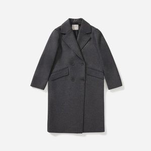 The Italian Rewool Overcoat in Dark Charcoal